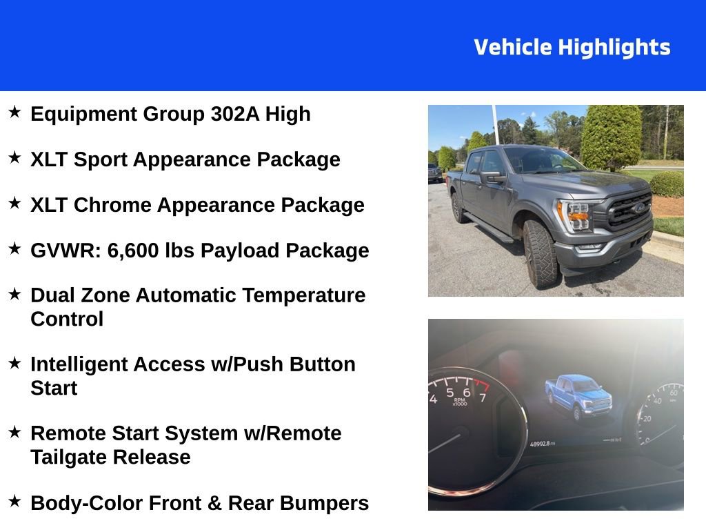 Used 2021 Ford F150 XLT w/ Equipment Group 302A High image 4