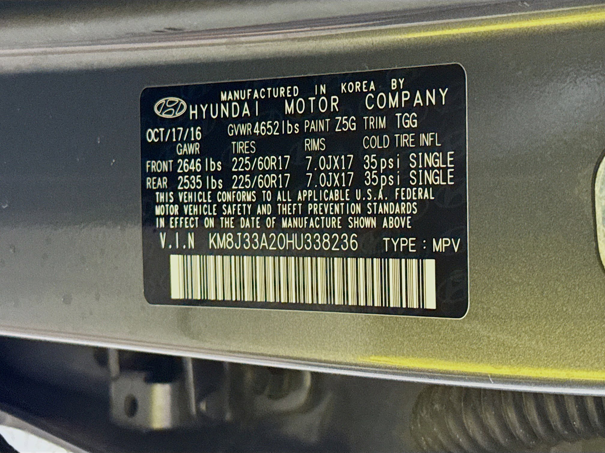 Used 2017 Hyundai Tucson Eco FWD image 69