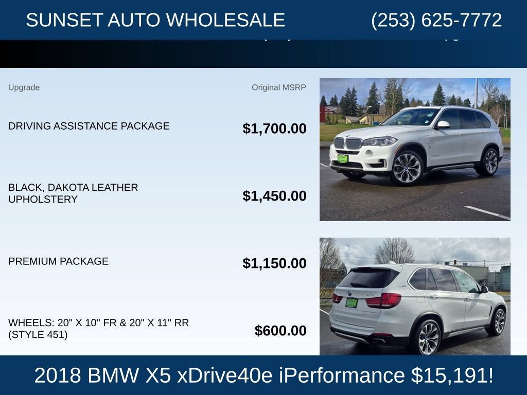 Used 2018 BMW X5 xDrive40e AWD/4WD image 25