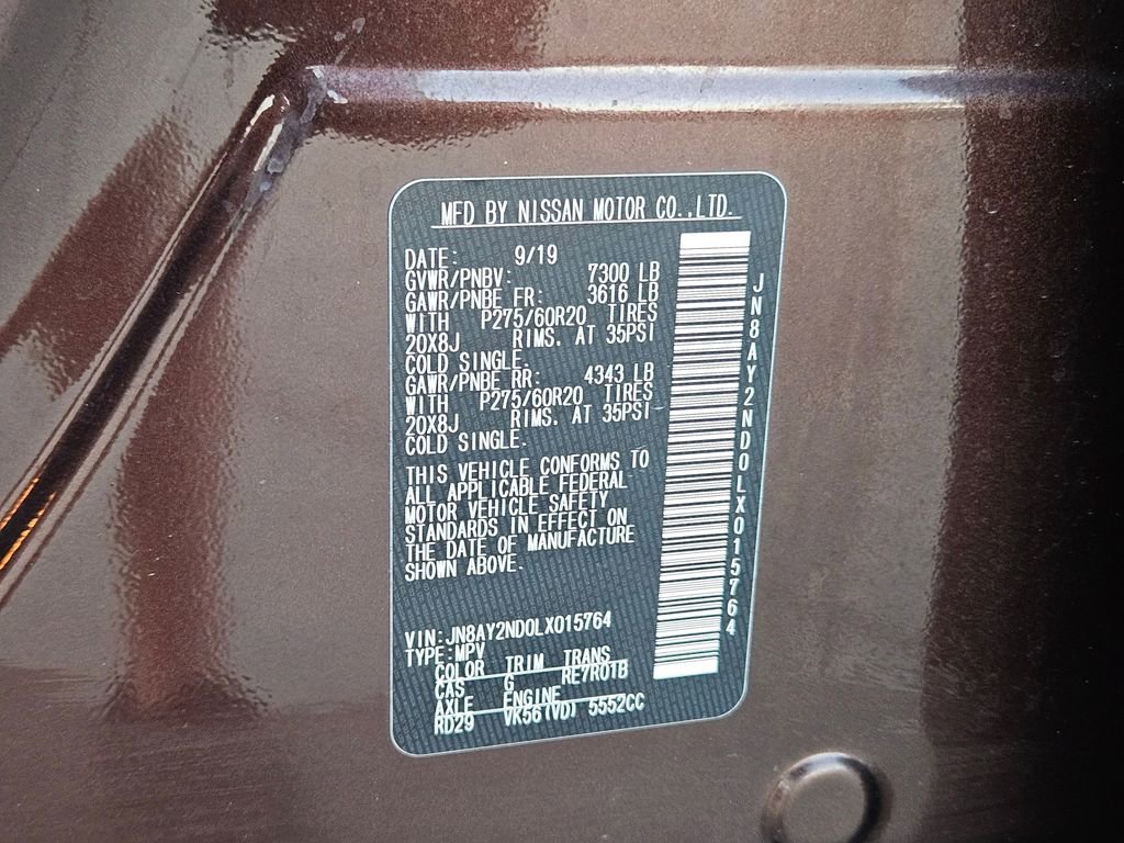 Used 2020 Nissan Armada SL w/ Premium Package RWD image 32