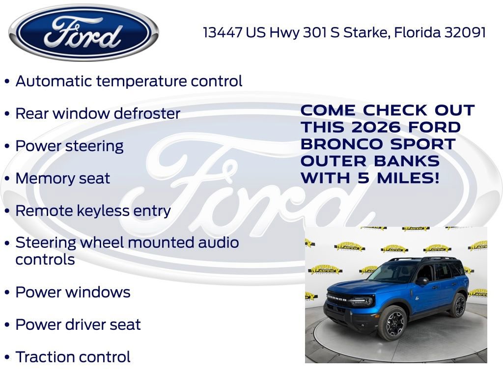 New 2026 Ford Bronco Sport Outer Banks w/ Outer Banks Tech Package+ AWD/4WD image 25
