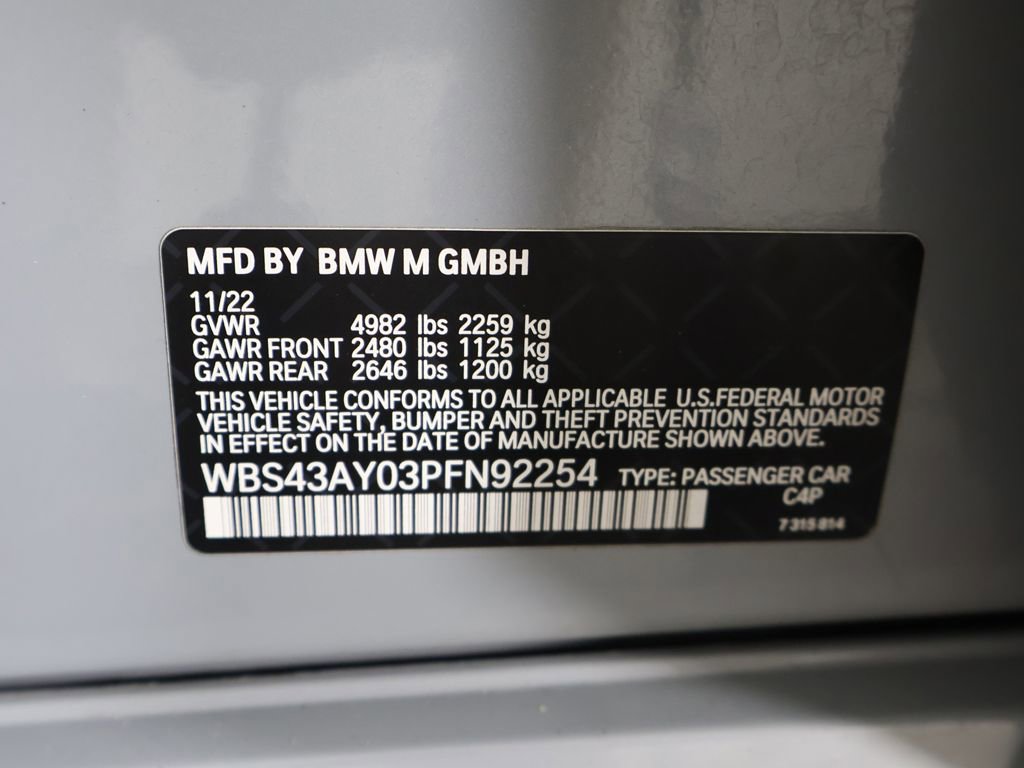 Used 2023 BMW M3 Competition w/ Executive Package AWD/4WD image 62