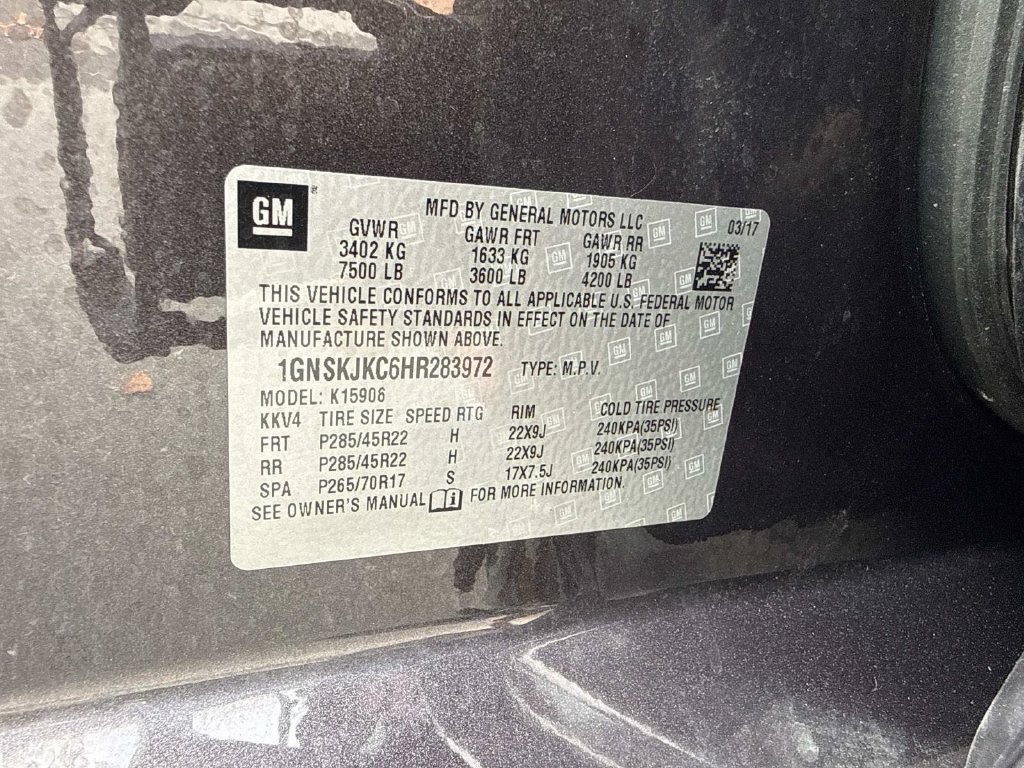 Used 2017 Chevrolet Suburban Premier AWD/4WD image 8