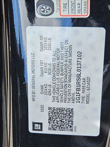 Used 2020 Chevrolet Camaro LT w/ RS Package image 24