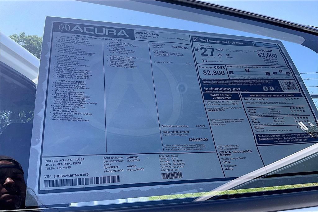 Used 2026 Acura ADX AWD image 30