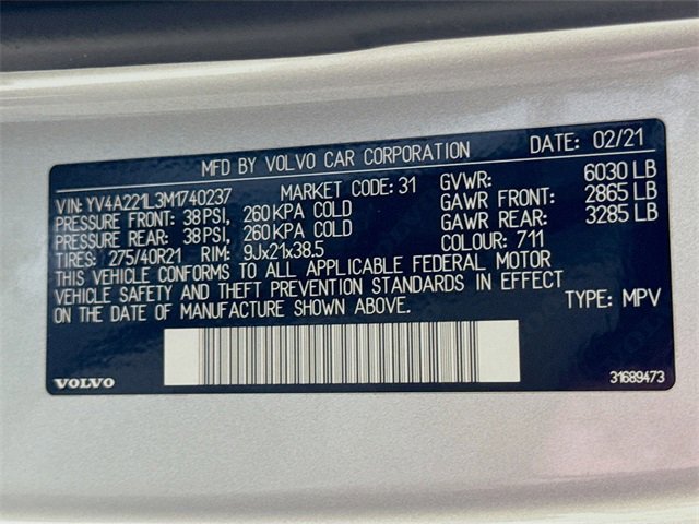 Used 2021 Volvo XC90 T6 Inscription image 35