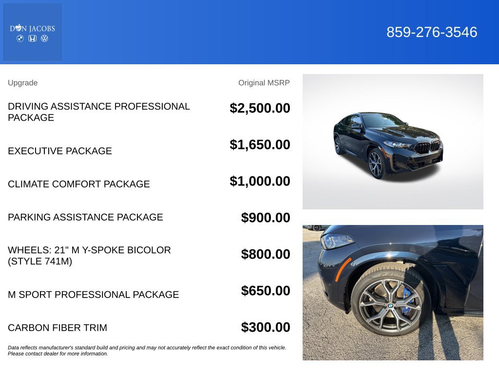 Used 2026 BMW X6 M60i AWD/4WD image 6