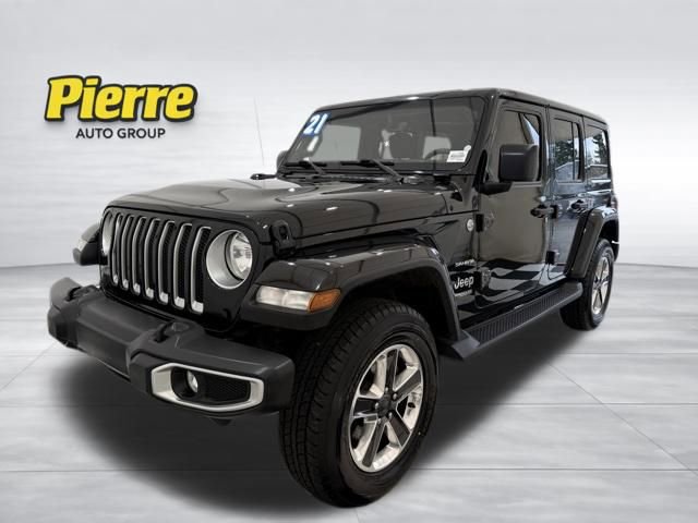 Used 2021 Jeep Wrangler Unlimited Sahara w/ Uconnect 4C Nav & Sound Group