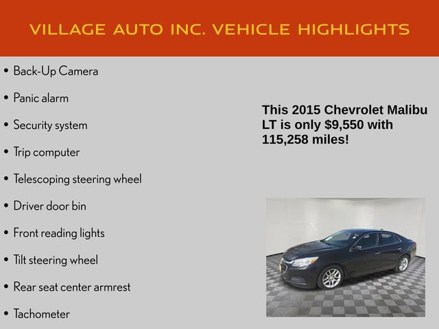 Used 2015 Chevrolet Malibu LT w/ Power Convenience Package FWD image 14