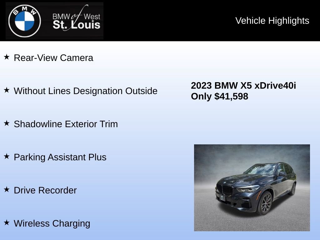 Used 2023 BMW X5 xDrive40i w/ M Sport Package AWD/4WD image 25