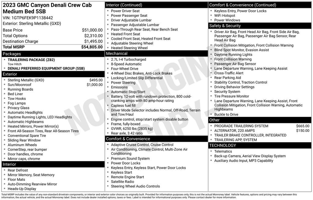 Used 2023 GMC Canyon Denali image 47