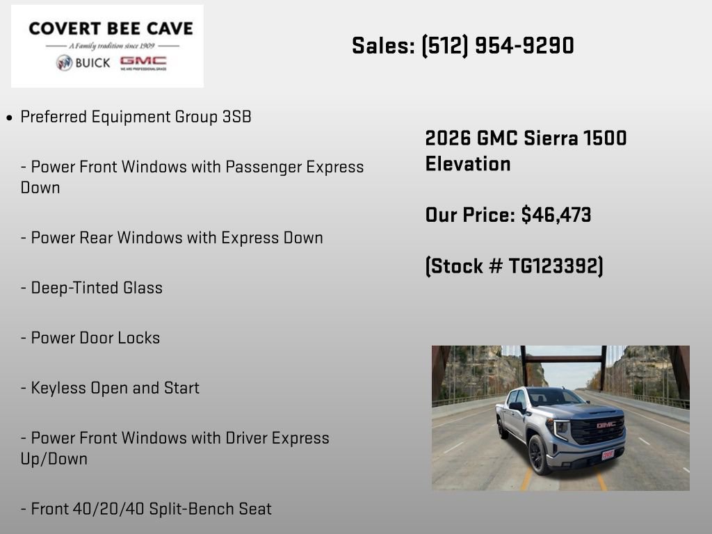 New 2026 GMC Sierra 1500 Elevation RWD image 6