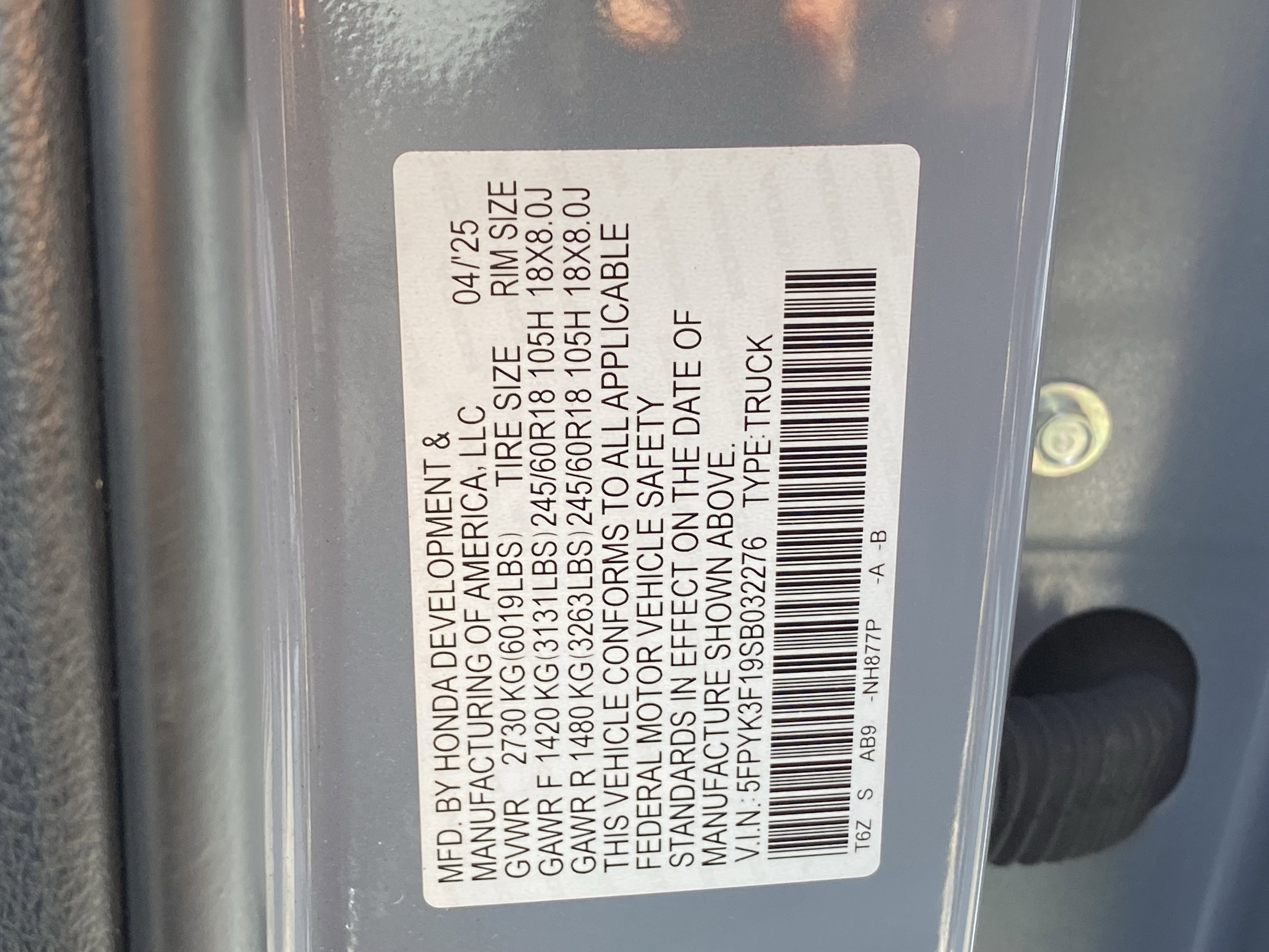 Used 2025 Honda Ridgeline Sport image 30