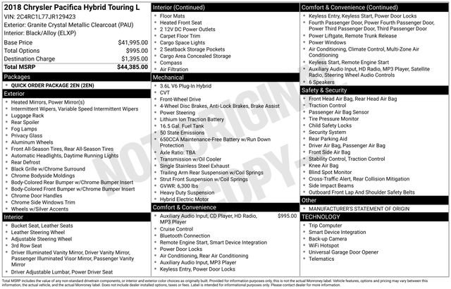 Used 2018 Chrysler Pacifica Touring-L image 46