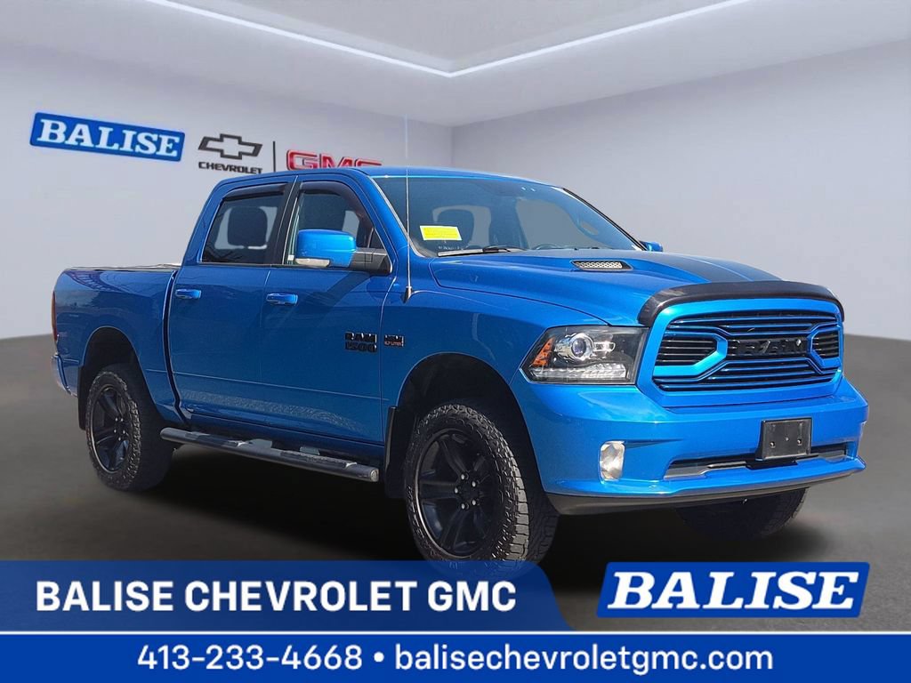 Used 2018 RAM 1500 Sport w/ Hydro Blue Sport Package AWD/4WD 360° Tour