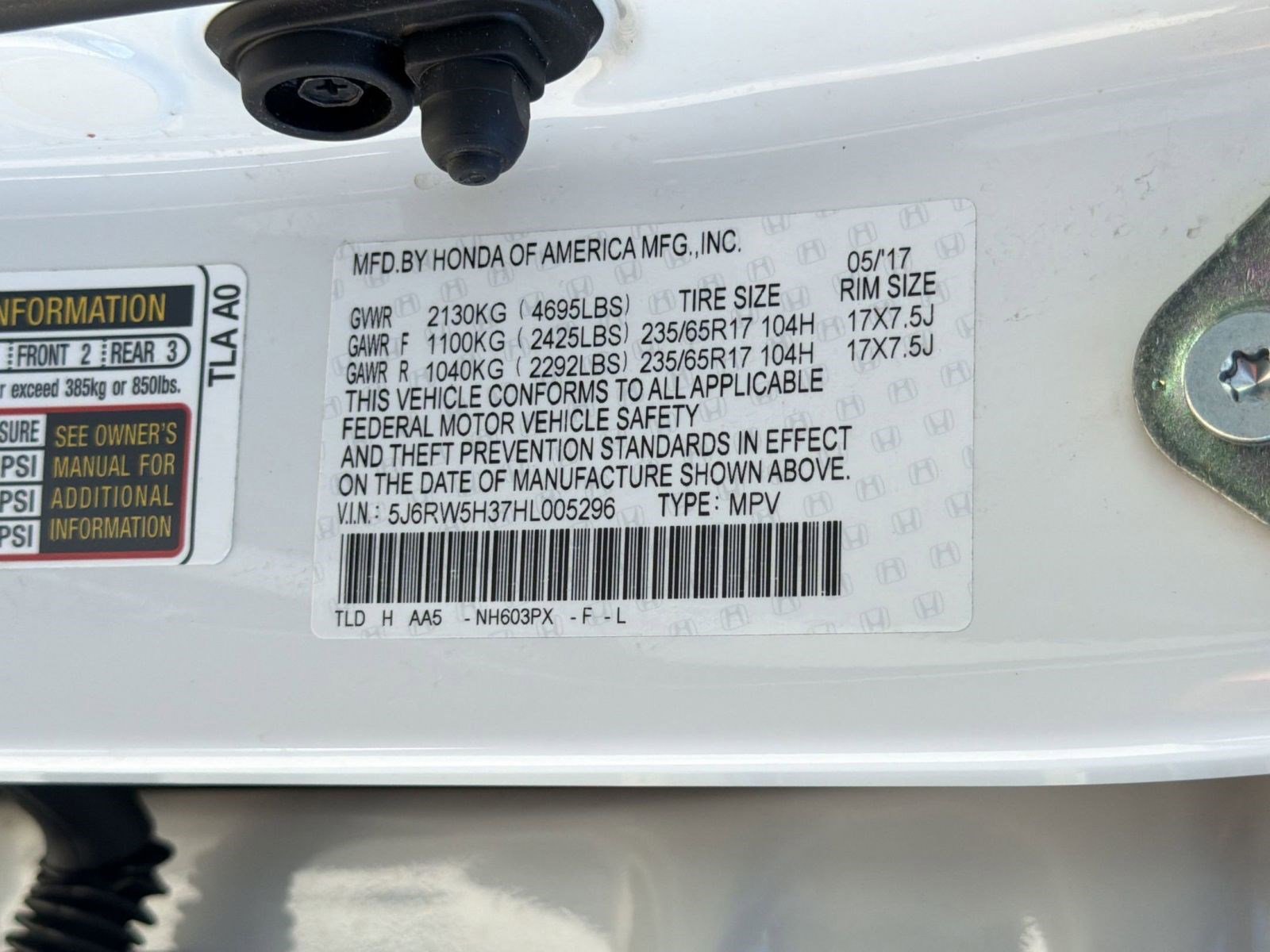 Used 2017 Honda CR-V LX image 18