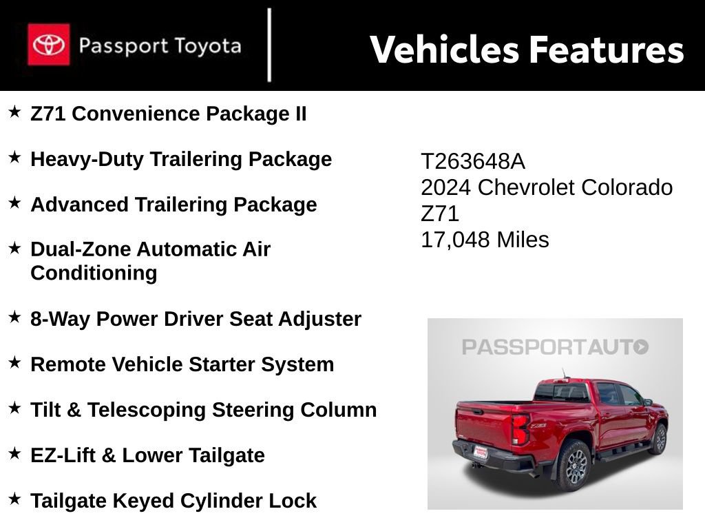 Used 2024 Chevrolet Colorado Z71 w/ Z71 Convenience Package 2 AWD/4WD image 10