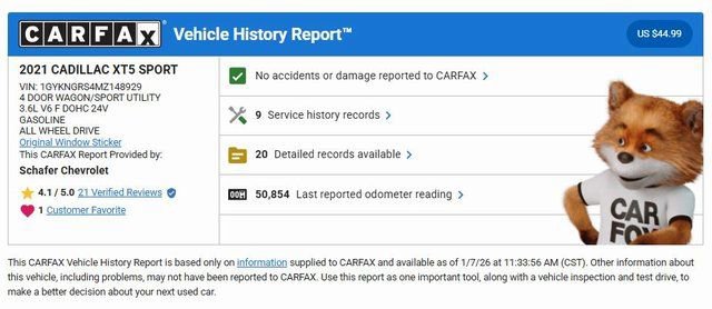 Used 2021 Cadillac XT5 Sportv image 5