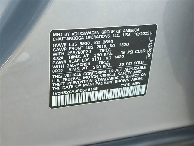 Certified 2024 Volkswagen Atlas SE image 37