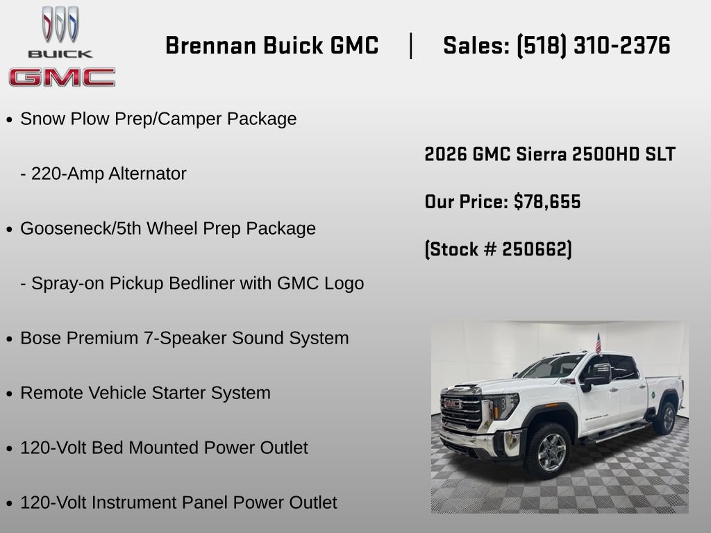 New 2026 GMC Sierra 2500 SLT w/ SLT Premium Package AWD/4WD image 30