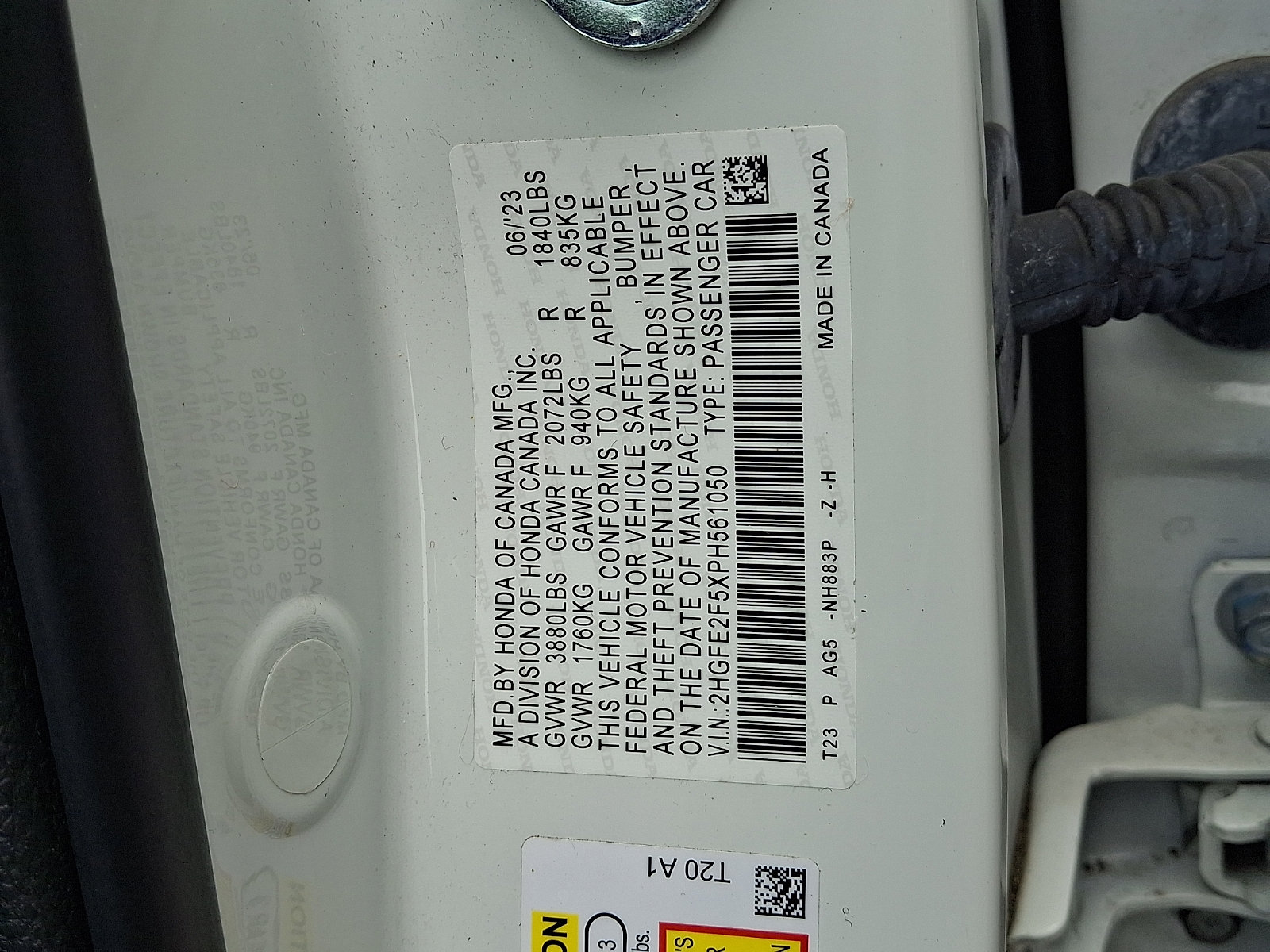 Certified 2023 Honda Civic Sport image 19