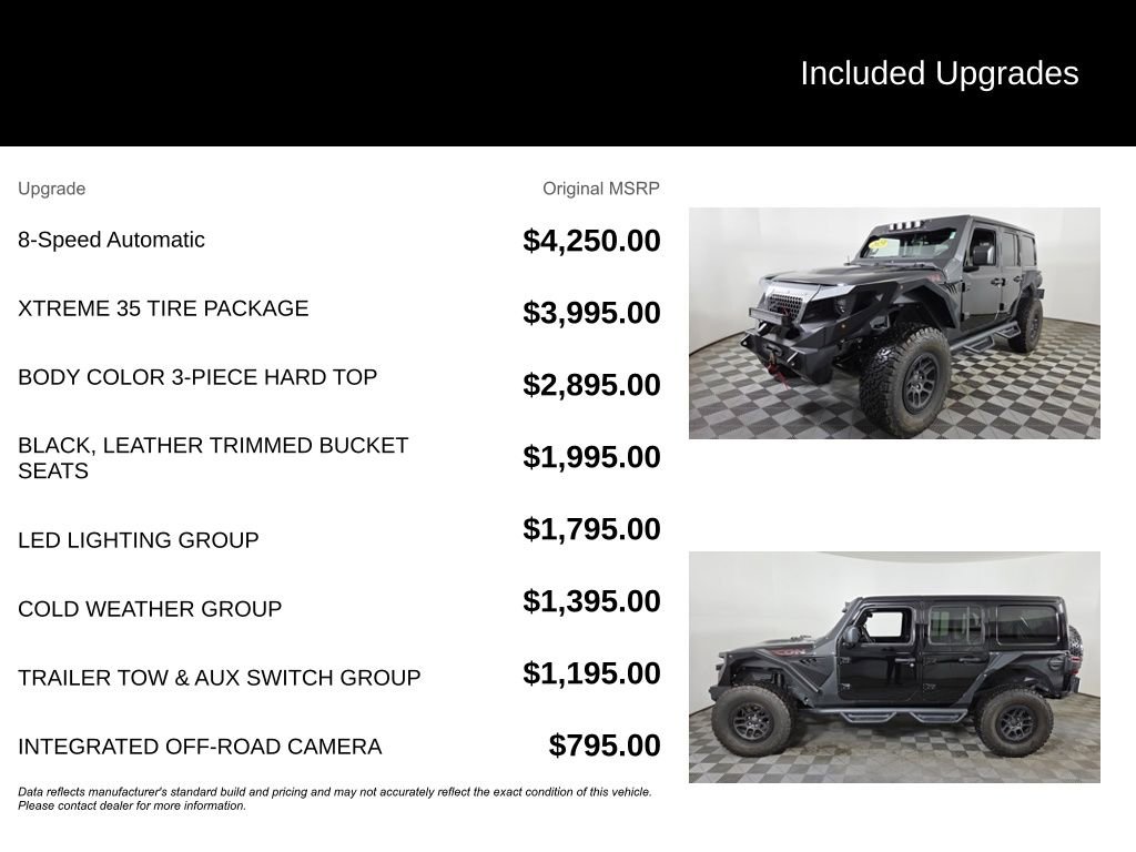 Used 2023 Jeep Wrangler Unlimited Rubicon w/ Xtreme 35 Tire Package AWD/4WD image 6