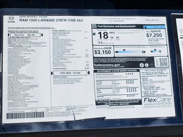 New 2026 RAM 1500 Laramie w/ Night Edition image 16