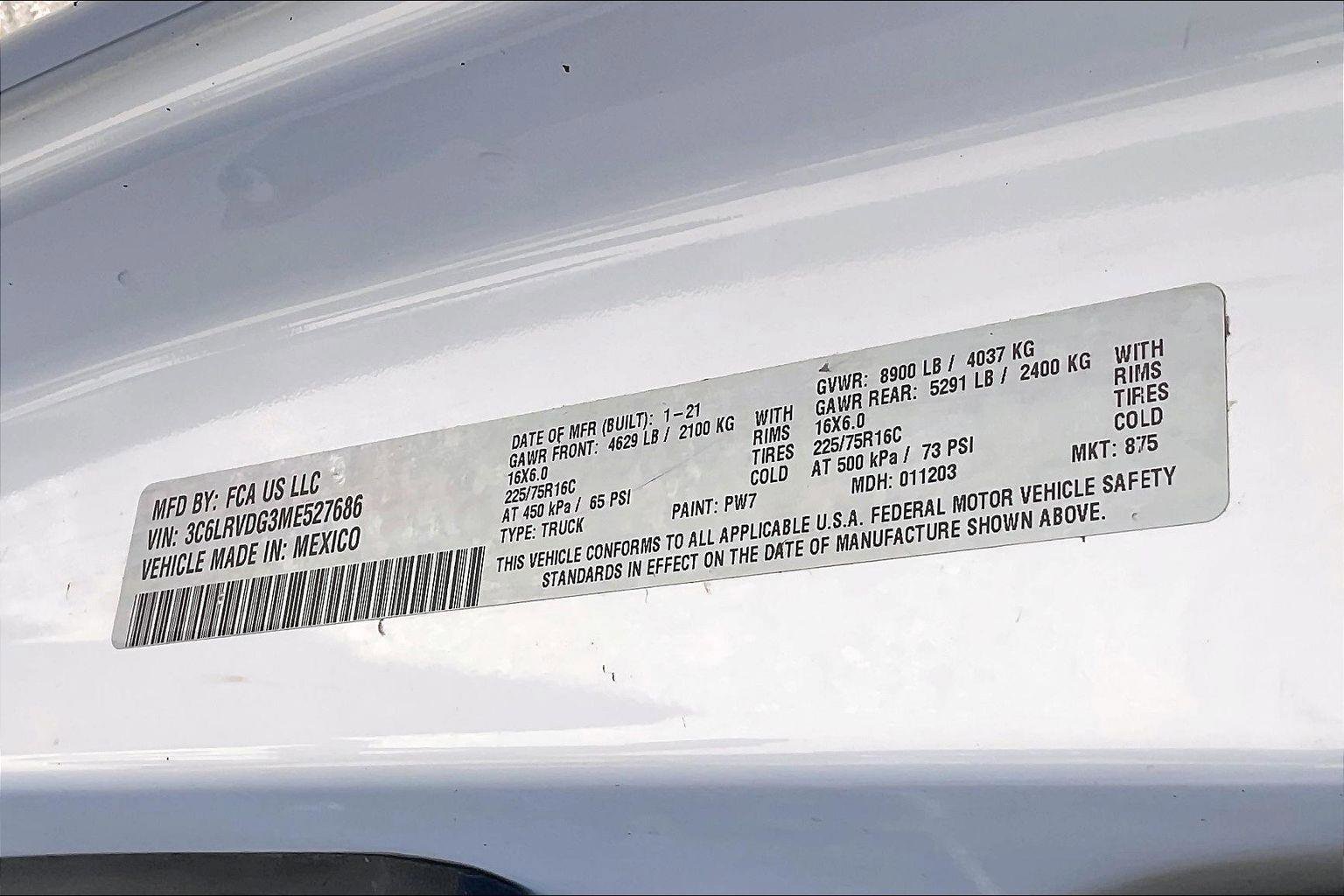 Used 2021 RAM ProMaster 2500 image 14