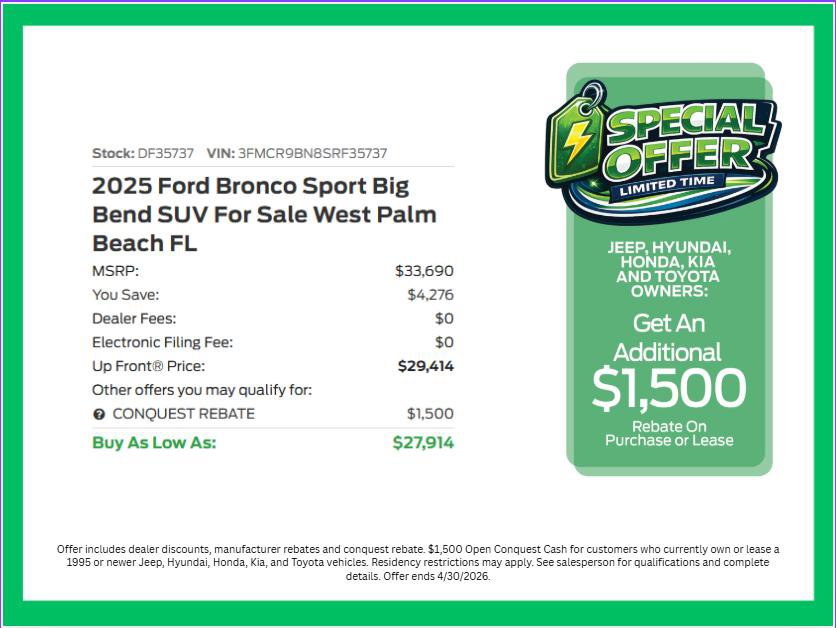 New 2025 Ford Bronco Sport Big Bend image 4