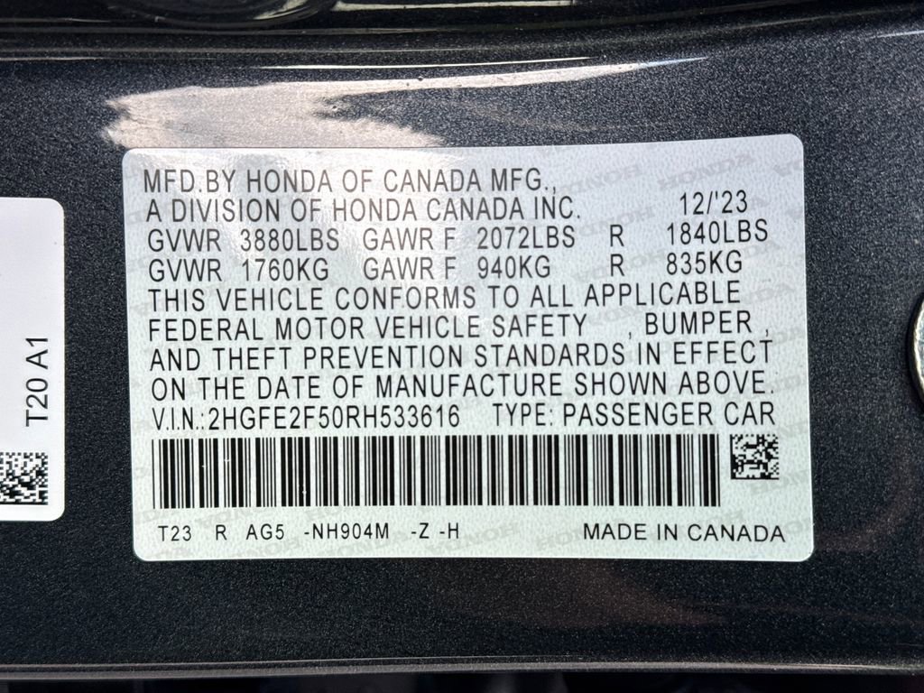 Used 2024 Honda Civic Sport image 26