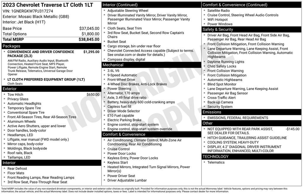 Certified 2023 Chevrolet Traverse LT image 6