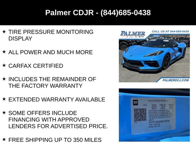 Used 2021 Chevrolet Corvette Stingray Premium Conv w/ Battery Protection Package image 24