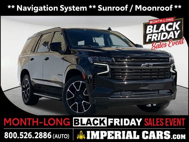 Used 2021 Chevrolet Tahoe RST w/ Rear Media and Nav Package image 1