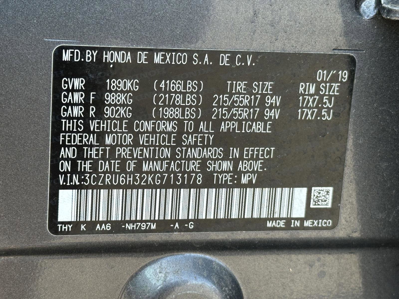 Used 2019 Honda HR-V LX image 15