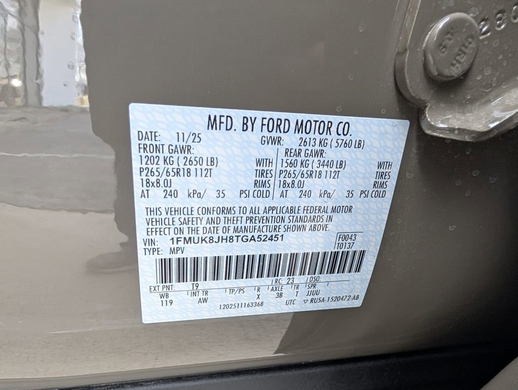 Used 2026 Ford Explorer Tremor w/ Tremor Convenience Package image 39