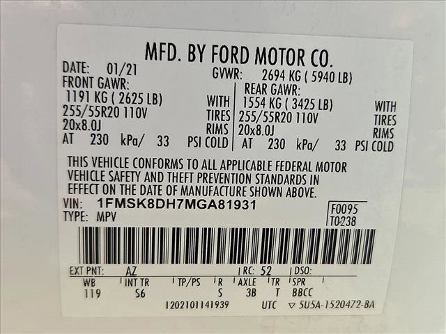 Used 2021 Ford Explorer XLT w/ Equipment Group 202A AWD/4WD image 25