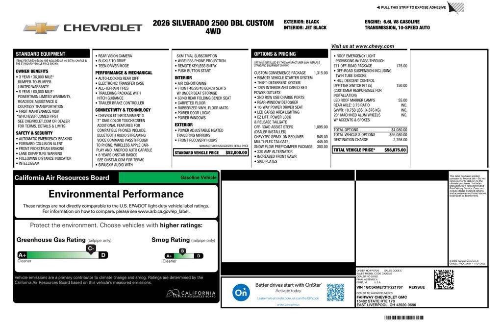New 2026 Chevrolet Silverado 2500 Custom w/ Custom Convenience Package image 4