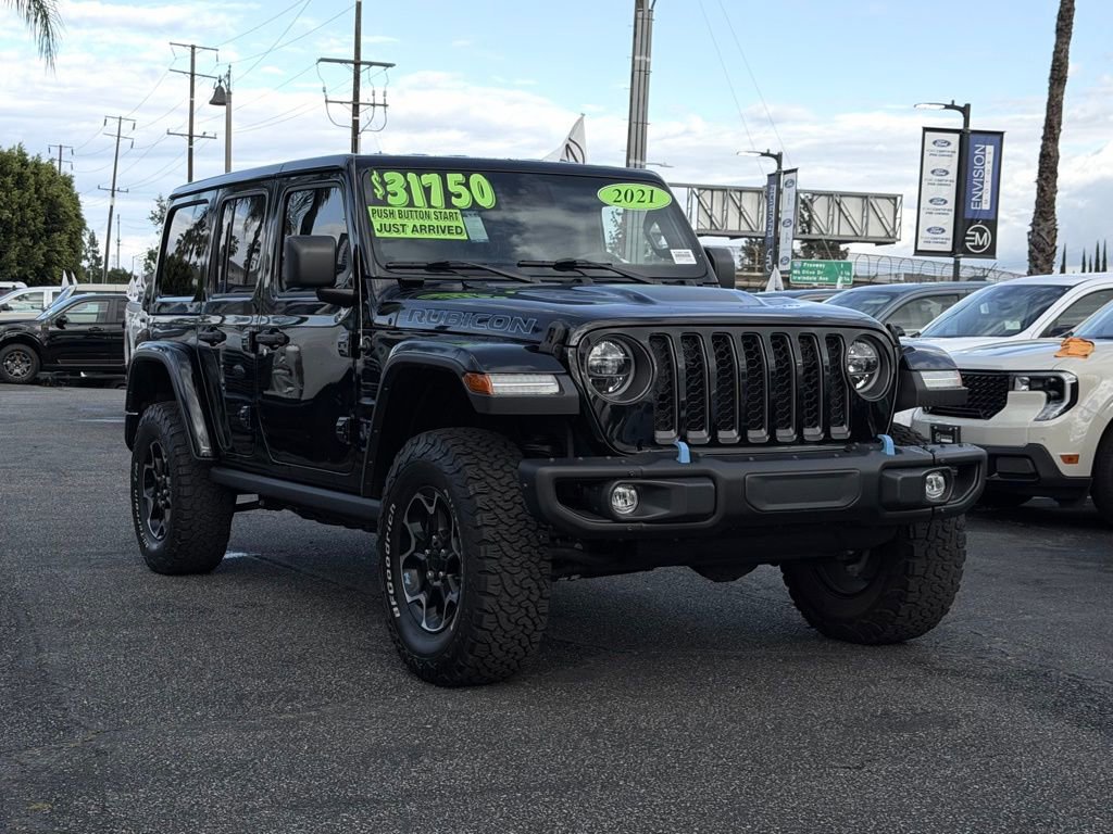 Used 2021 Jeep Wrangler Unlimited Rubicon 4xe w/ Steel Bumper Group AWD/4WD image 30