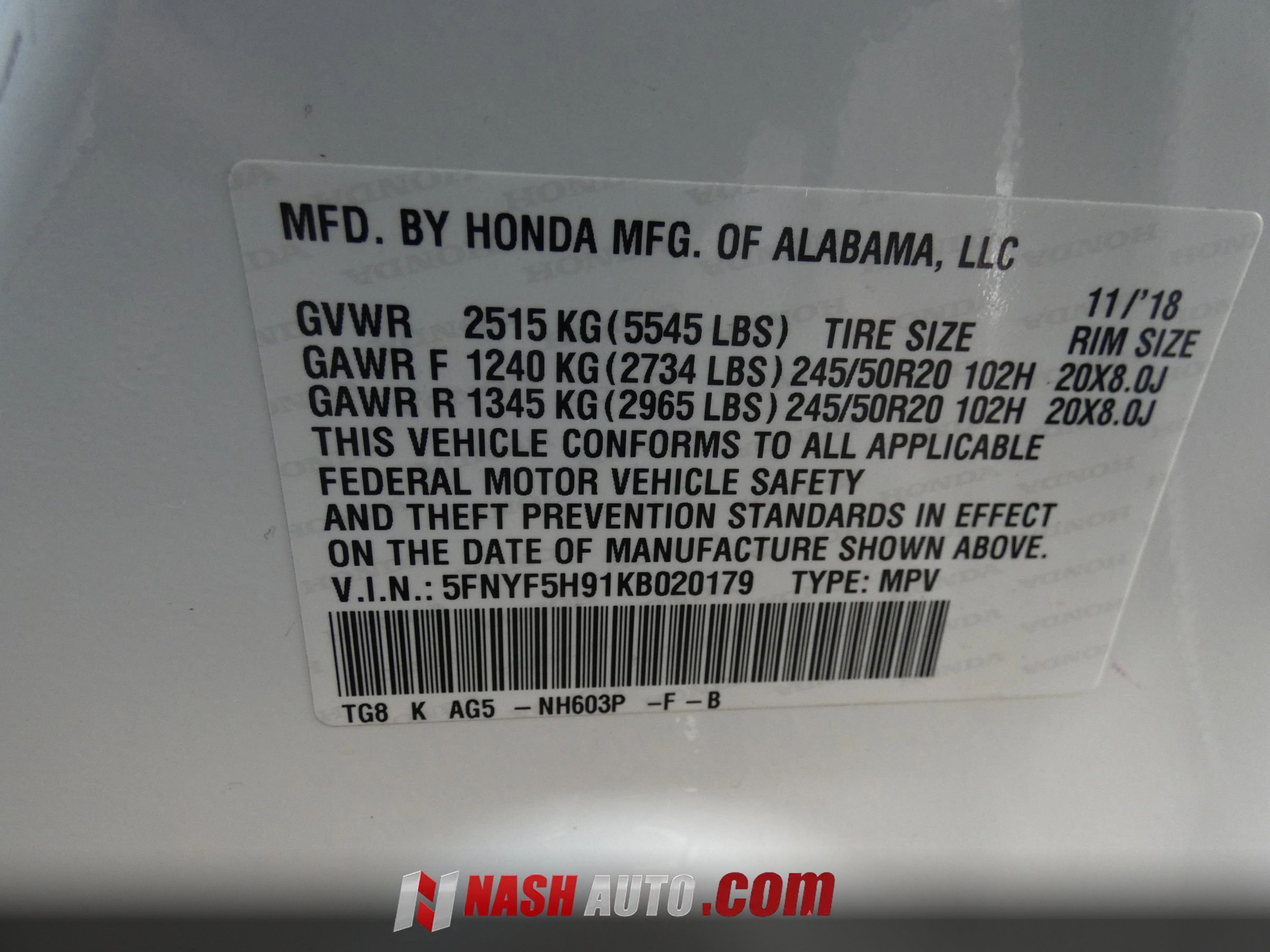 Used 2019 Honda Pilot Touring image 78