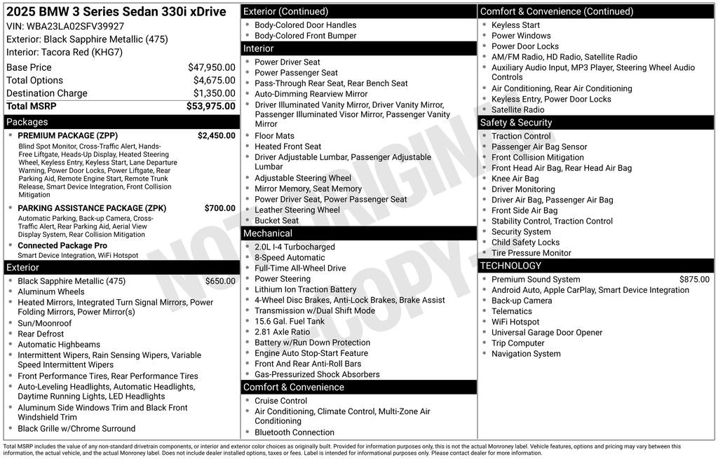 Used 2025 BMW 330i xDrive Sedan w/ Premium Package image 19