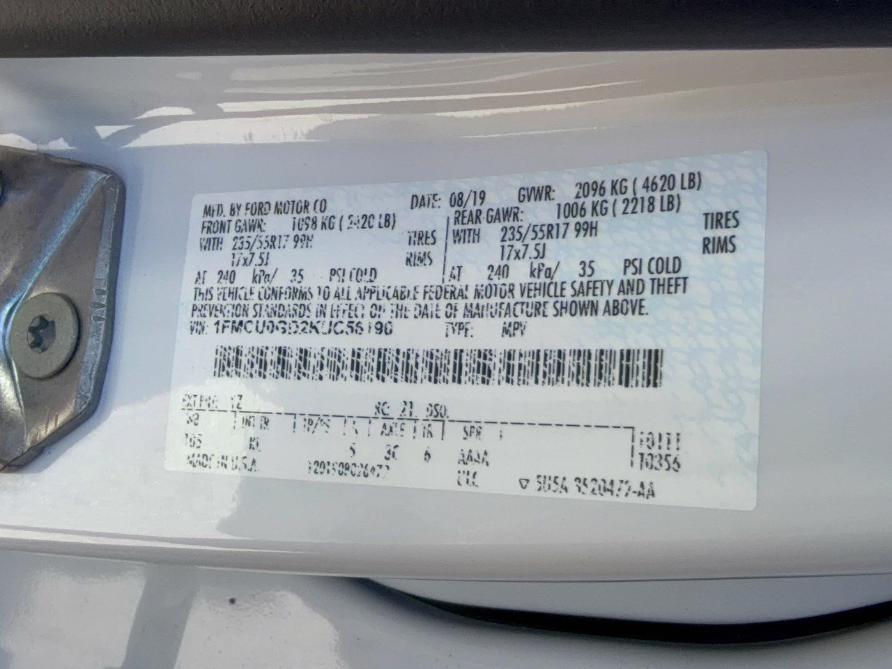 Used 2019 Ford Escape SE FWD image 31