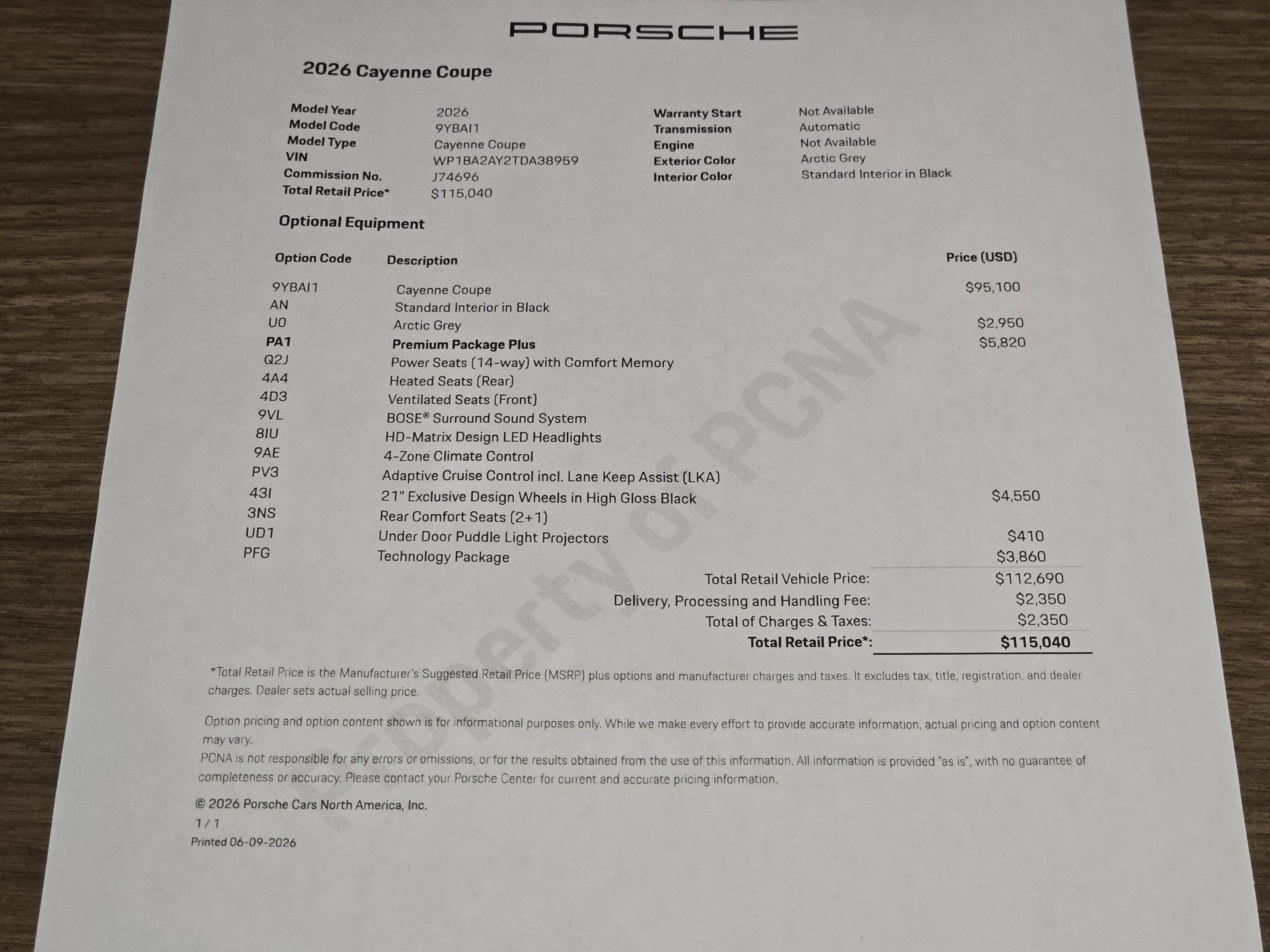 New 2026 Porsche Cayenne Coupe AWD/4WD image 28