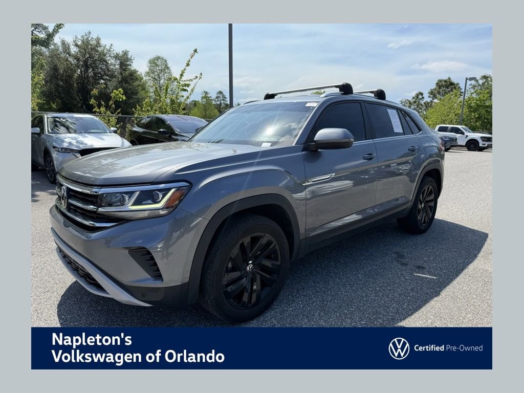 Certified 2023 Volkswagen Atlas Cross Sport SE w/ Black Wheel Package