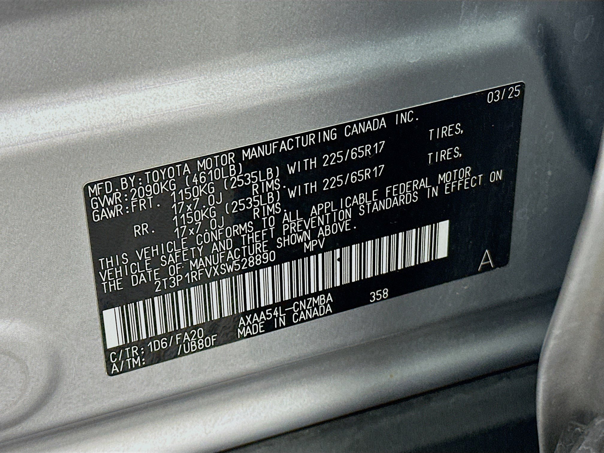 Used 2025 Toyota RAV4 XLE AWD/4WD image 12