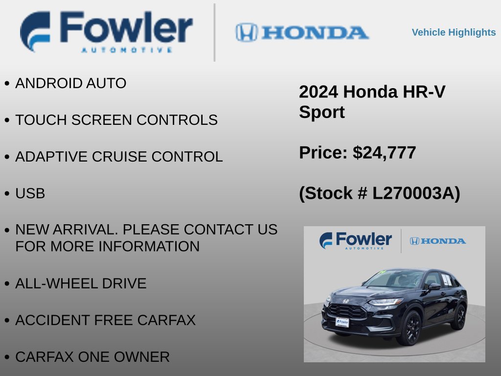Used 2024 Honda HR-V Sport image 8