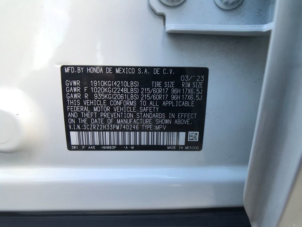 Certified 2023 Honda HR-V LX image 17