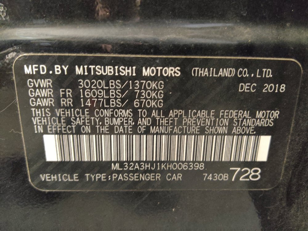 Used 2019 Mitsubishi Mirage ES image 33