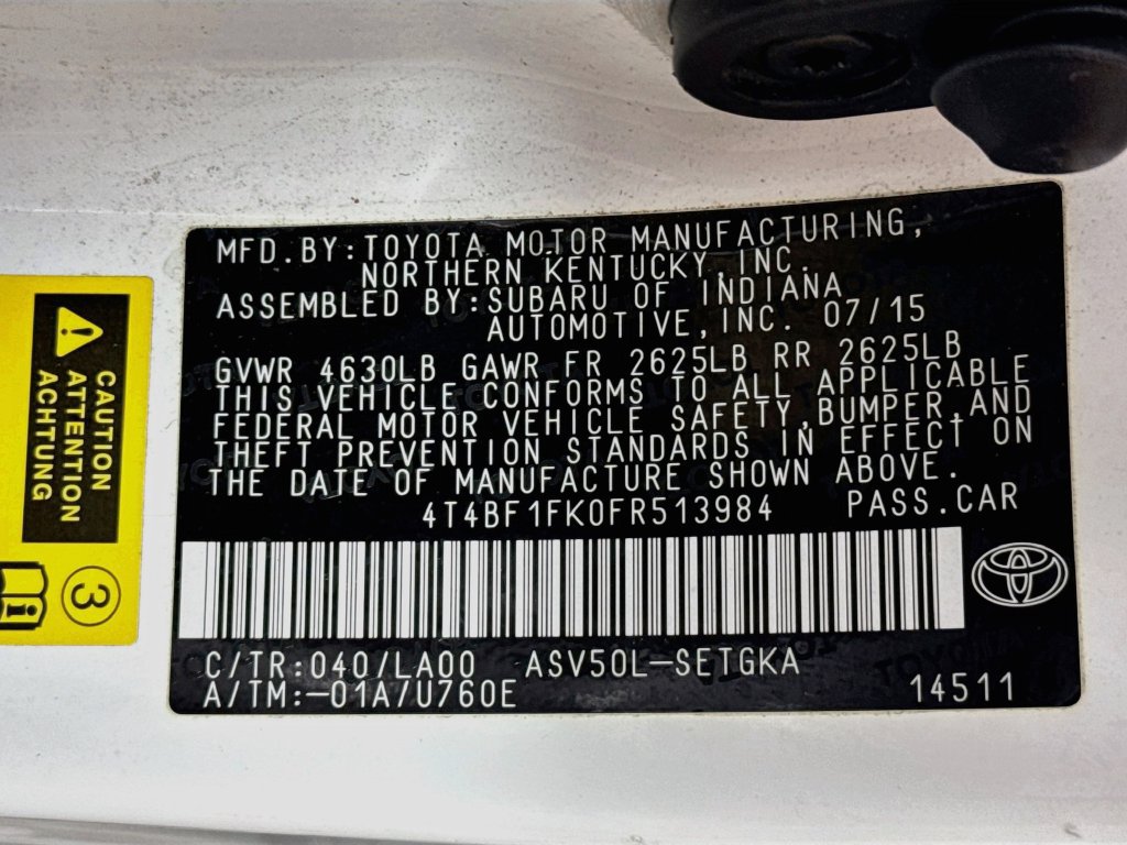 Used 2015 Toyota Camry XLE FWD image 39