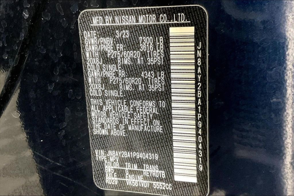 Used 2023 Nissan Armada SL w/ Captain's Chairs Package image 44