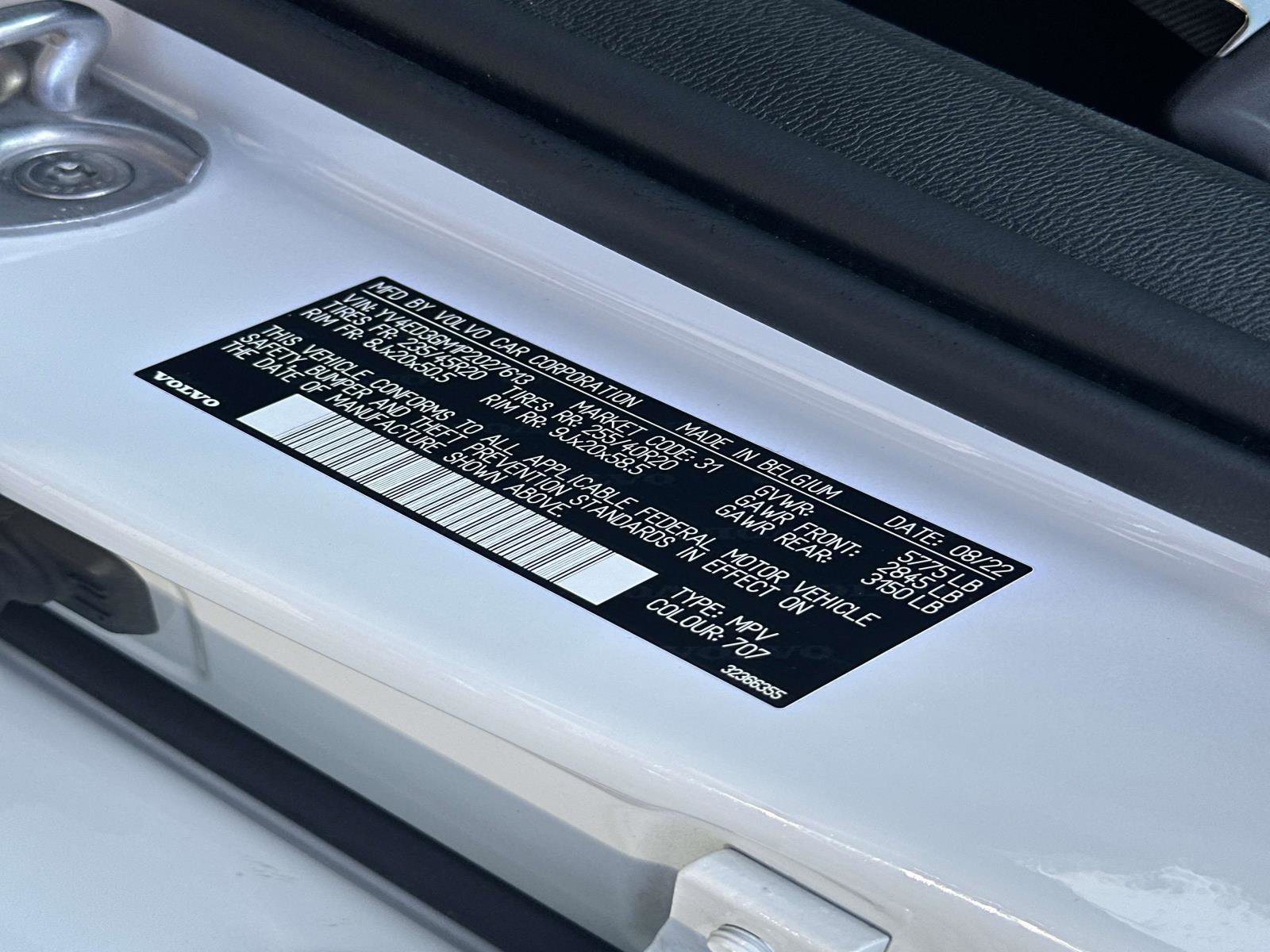 Certified 2023 Volvo C40 P8 Recharge Ultimate w/ Protection Package Premier image 29